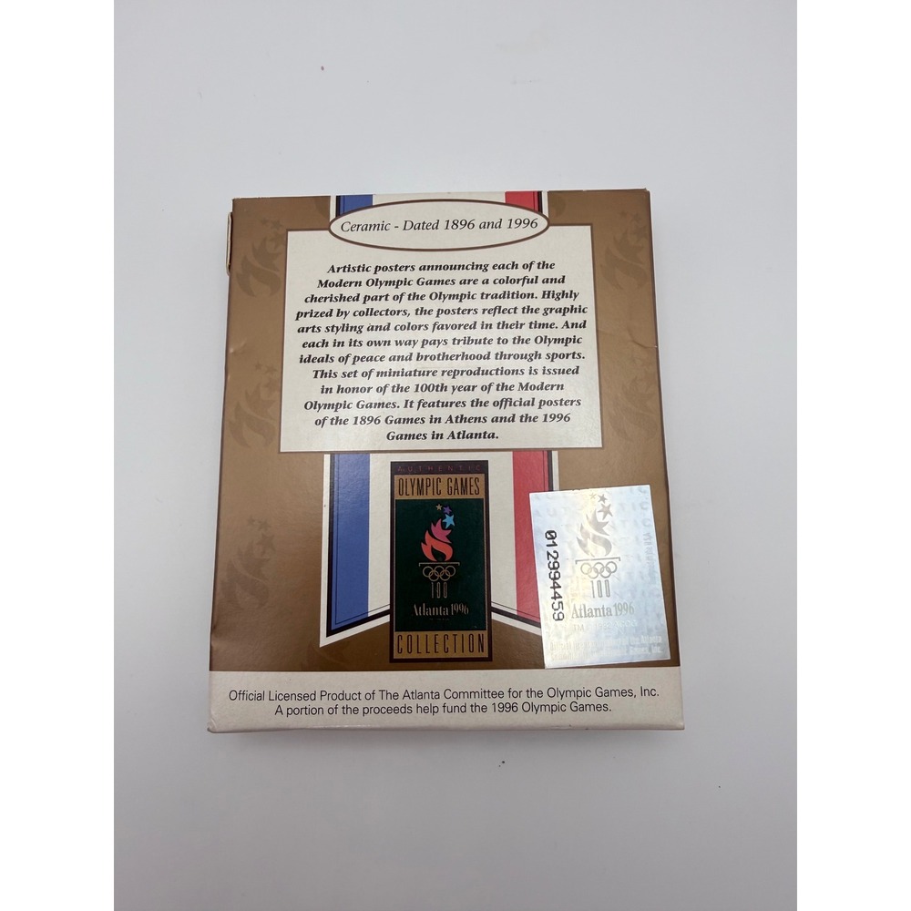 Hallmark Keepsake The Olympic Spirit Collection Ceramic 1996 Atlanta Ornament - Picture 2 of 3